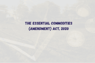 The Essential Commodities (Amendment) Act, 2020