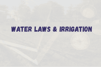 Water Laws & Irrigation in India
