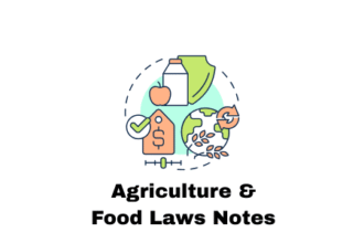 Agriculture & Food Laws Notes