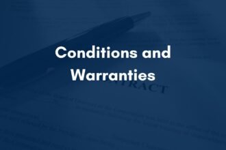 Conditions and Warranties