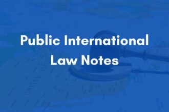 Public International Law Notes