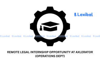 Remote Legal Internship Opportunity at Axlerator (Operations Dept)