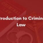 Introduction to Criminal Law