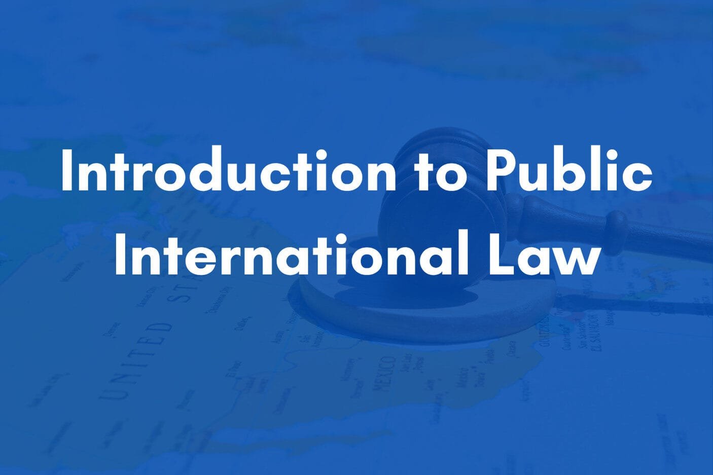 Introduction to Public International Law - Lexibal