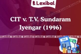 CIT v. T.V. Sundaram Iyengar (1996)