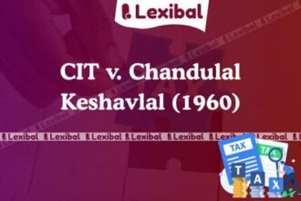 CIT v. Chandulal Keshavlal (1960)