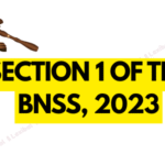 Section 1 of the BNSS, 2023