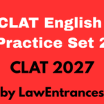 CLAT English Practice Set 2