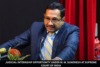 Judicial Internship Opportunity under M. M. Sundresh at Supreme Court of India