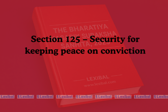 Section 125 – Security for keeping peace on conviction