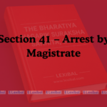 Section 41 – Arrest by Magistrate