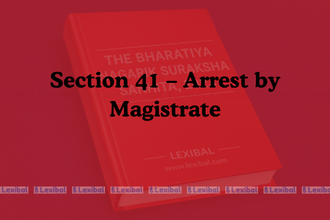 Section 41 – Arrest by Magistrate