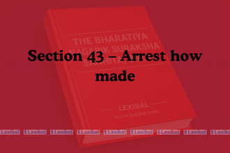 Section 43 – Arrest How Made – Bharatiya Nagarik Suraksha Sanhita 2023