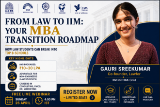 Free Webinar on MBA After Law by Gauri Sreekumar (IIM Rohtak)