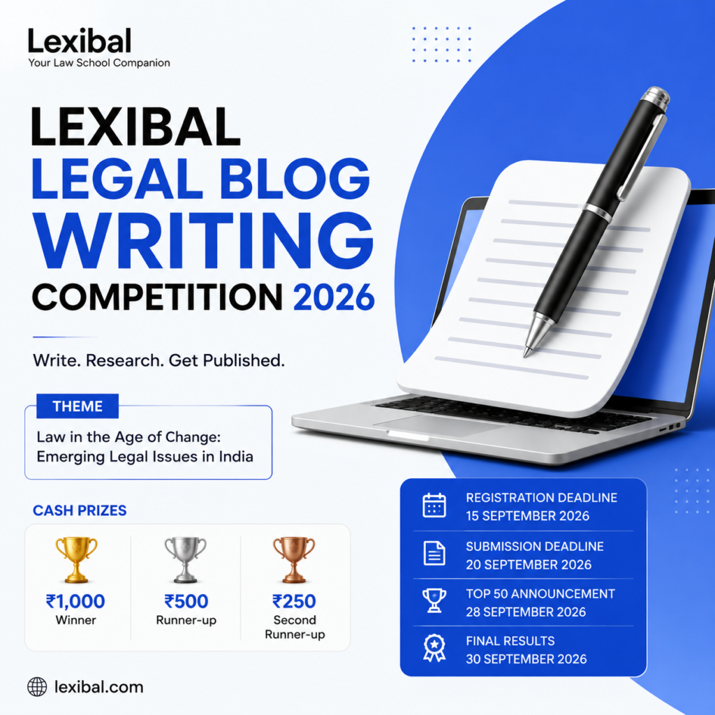 Lexibal Legal Blog Writing Competition 2026