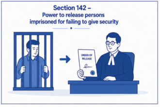 Section 142 – Power to release persons imprisoned for failing to give security