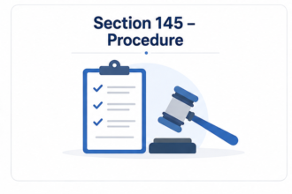 Section 145 – Procedure
