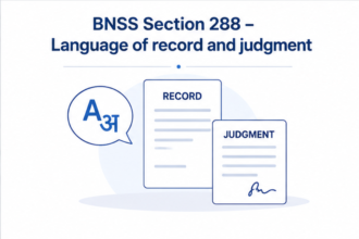 Section 288 – Language of record and judgment