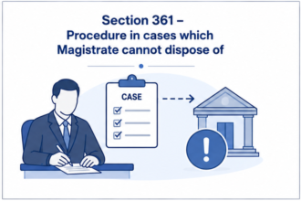 Section 361 – Procedure in cases which Magistrate cannot dispose of