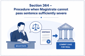 Section 364 – Procedure when Magistrate cannot pass sentence sufficiently severe