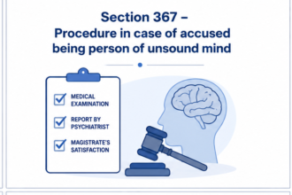 Section 367 – Procedure in case of accused being person of unsound mind