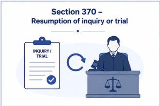 Section 370 – Resumption of inquiry or trial