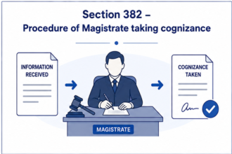 Section 382 – Procedure of Magistrate taking cognizance
